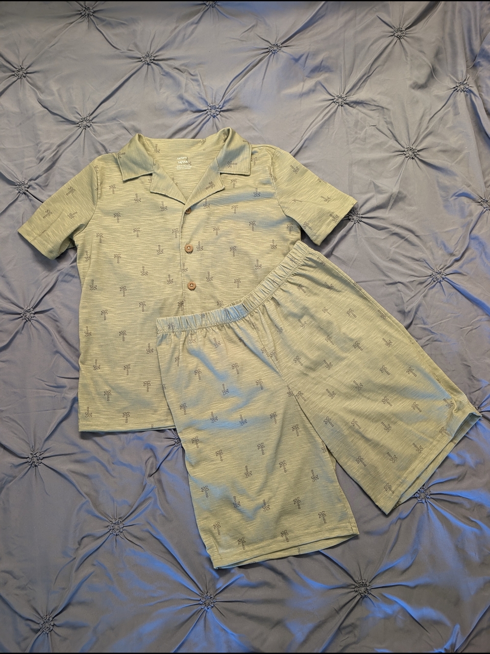 Carter's Palm-Print Short Set - Vacation Vibes - Size 14